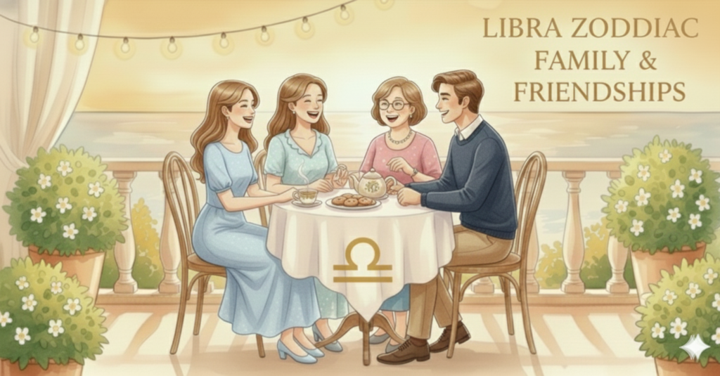 Libra Zodiac Sign family and Friendships