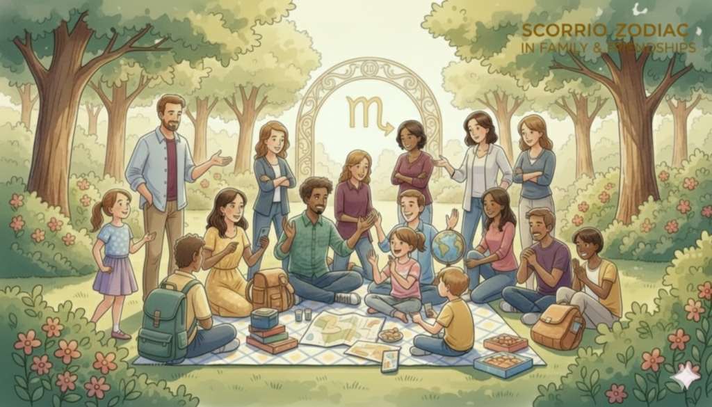 Scorpio Zodiac Signs in Family & Friendships​