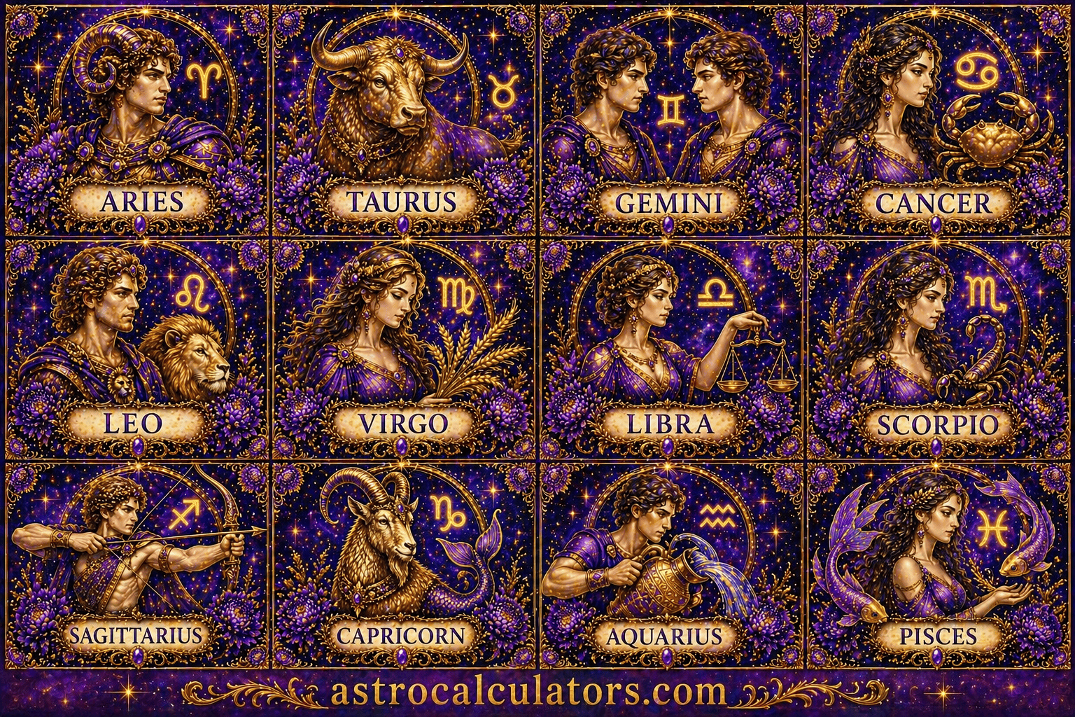 12 Zodiac Signs – Dates, Traits, Symbols, Compatibility & Meanings