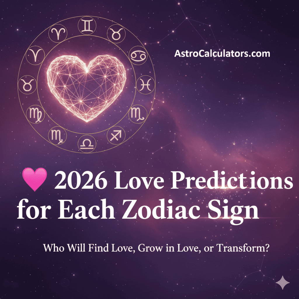 💖 2026 Love Predictions for Each Zodiac Sign — Who Will Find Love, Grow in Love, or Transform in 2026?