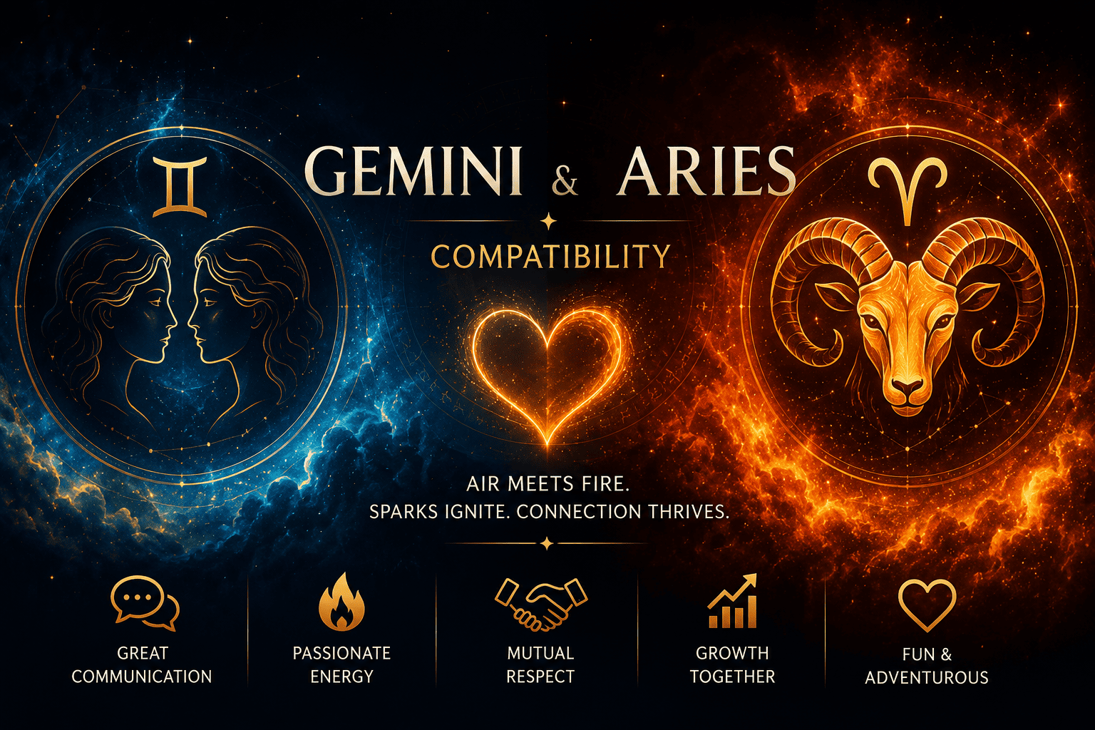 Gemini and Aries Compatibility – Love, Relationship, Friendship & Life Guide