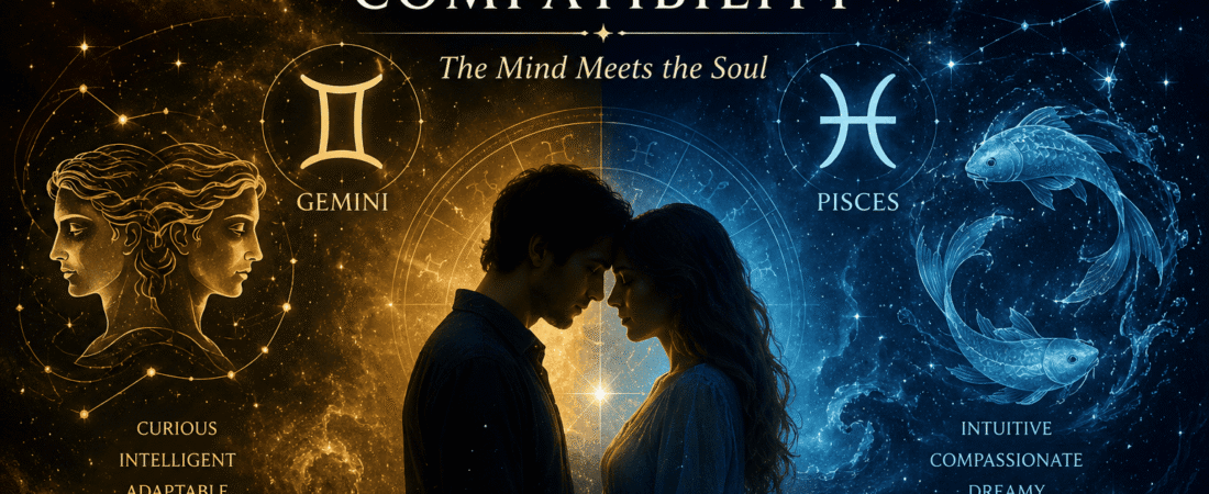 Gemini and Pisces Compatibility: Love, Marriage, Friendship & Percentage Guide