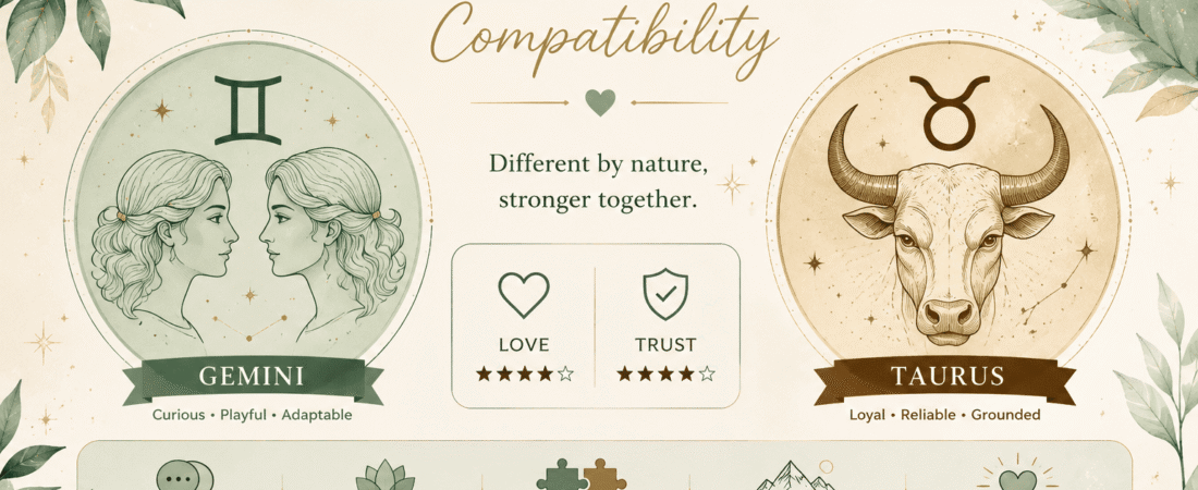 Gemini and Taurus Compatibility – Love, Relationships, Friendship and Life