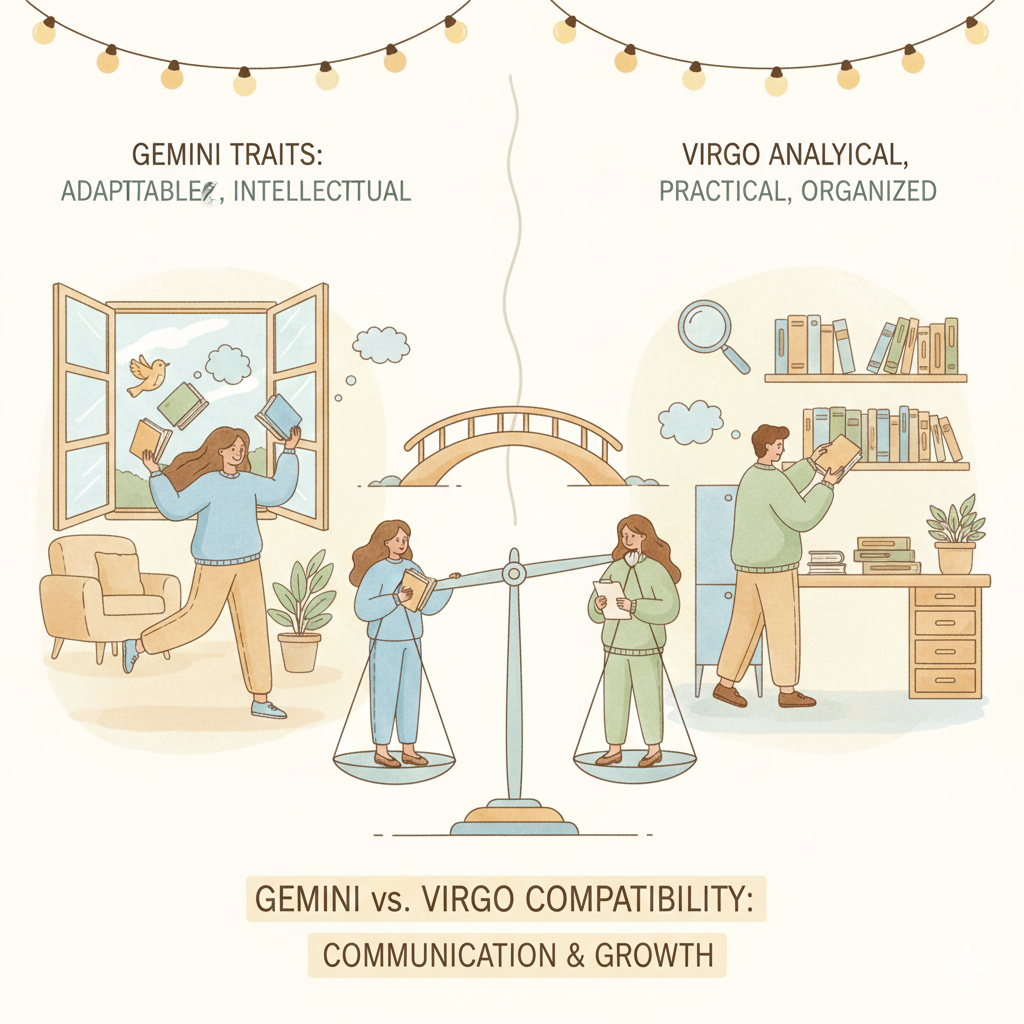 Gemini vs Virgo Compatibility: Love, Sex, Friendship & Relationship Guide