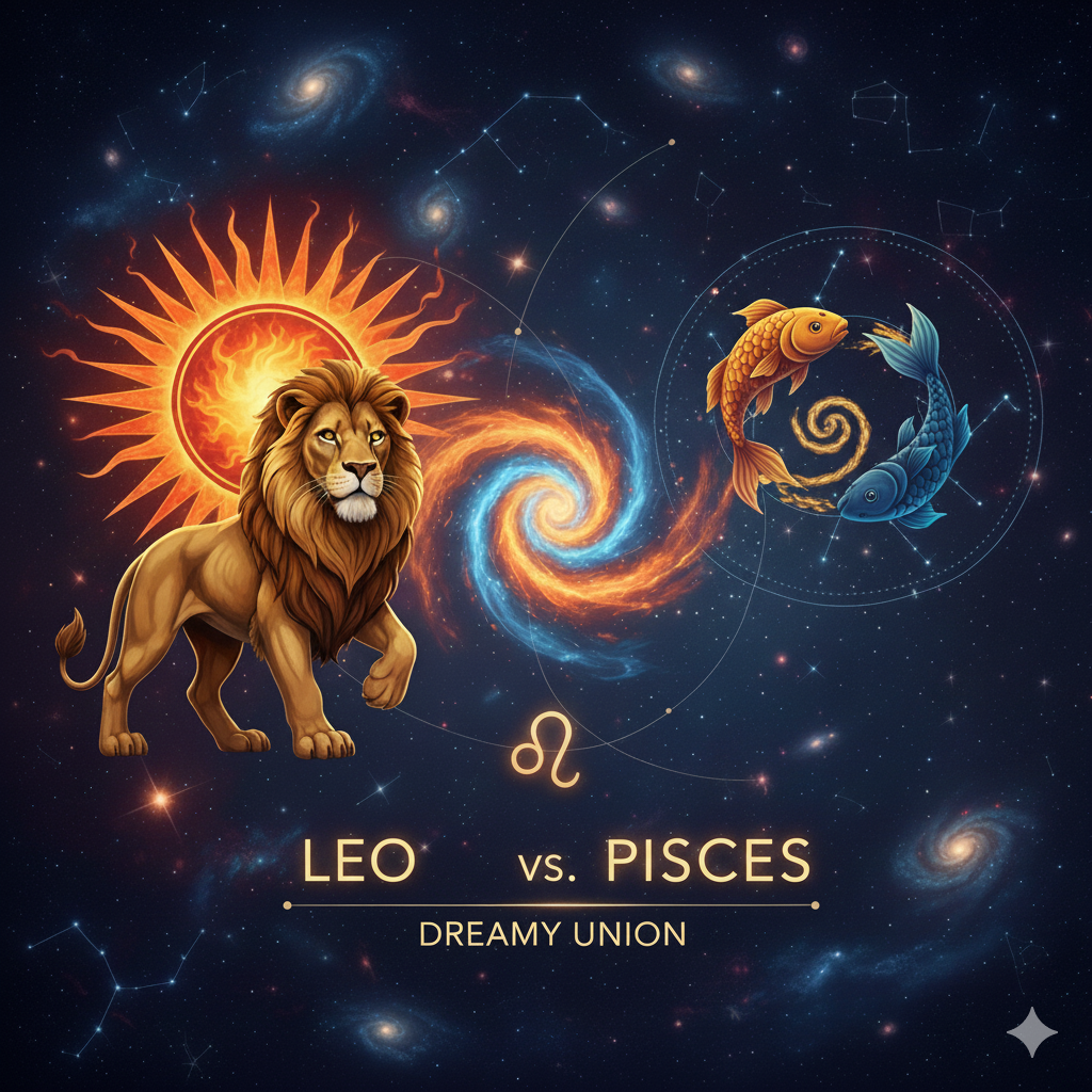 🌟 Leo vs Pisces Compatibility: Love, Emotion, Career & Long-Term Dynamics (2026)
