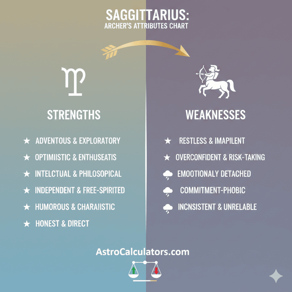 Sagittarius Strength and Weakness