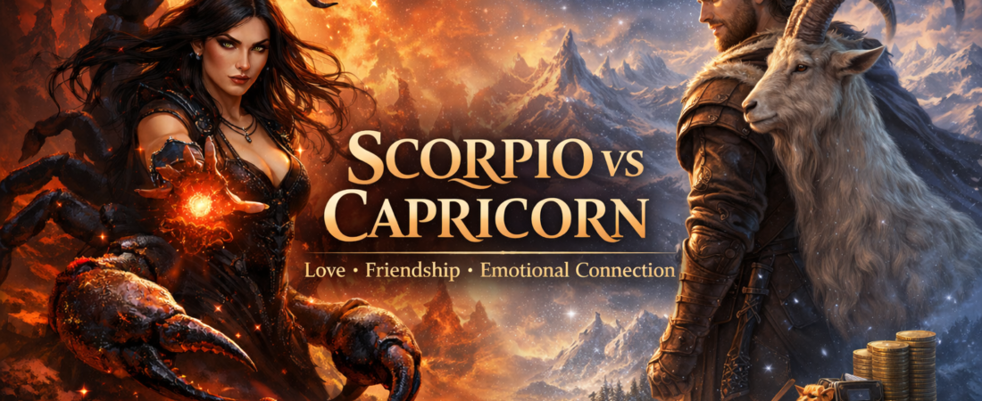 🦂🐐 Scorpio vs Capricorn Compatibility Love Friendship Emotional Connection