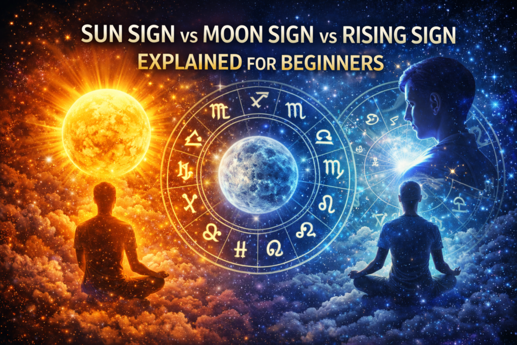Sun Sign vs Moon Sign vs Rising Sign Explained for Beginners
