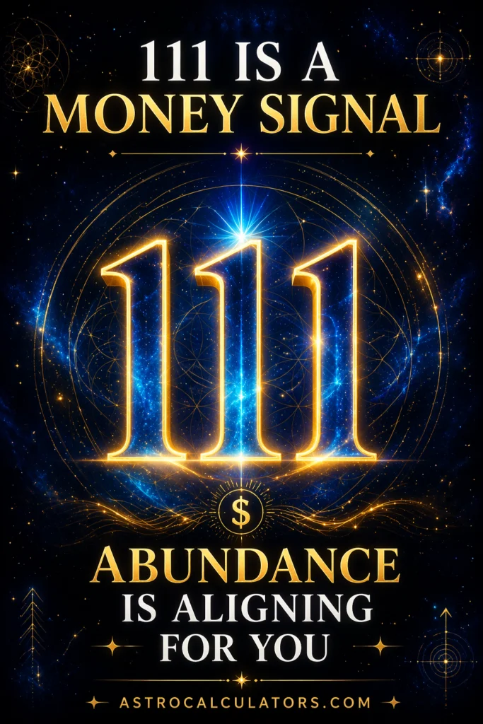 Angel number 111 for Money