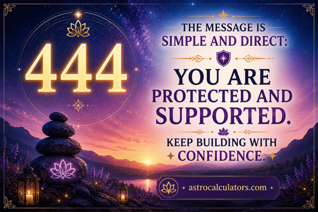 Angel number 444 Meaning