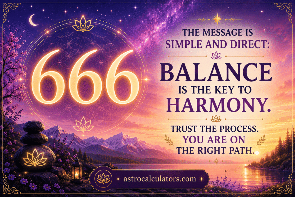 Angel number 666 Meaning