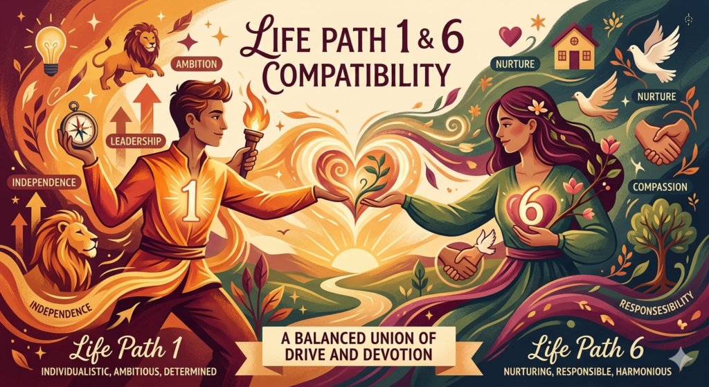 Life Path 1 and 6 in Love and Relationships
