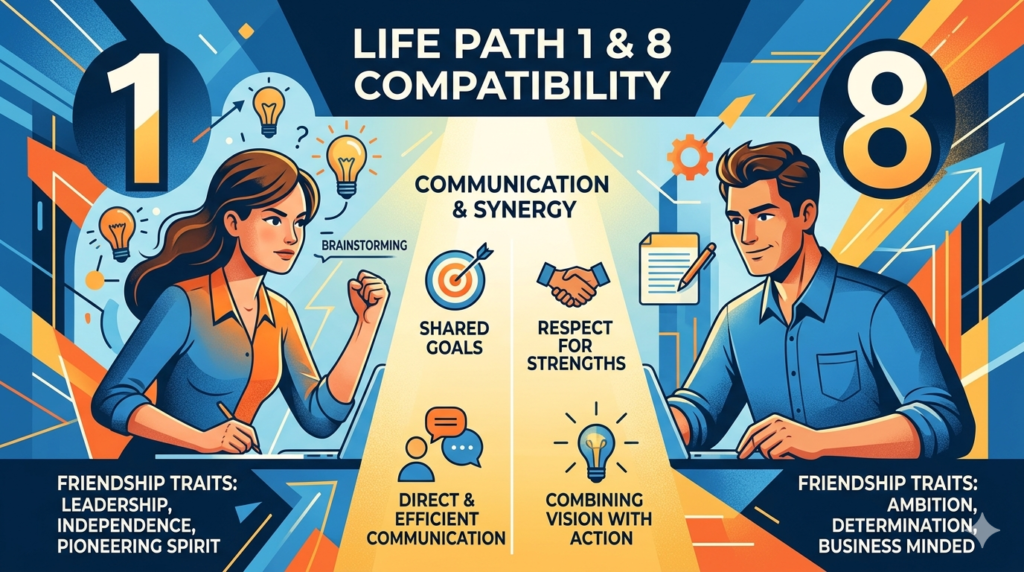 Life Path 1 and 8 Compatibility Friendship and Communication