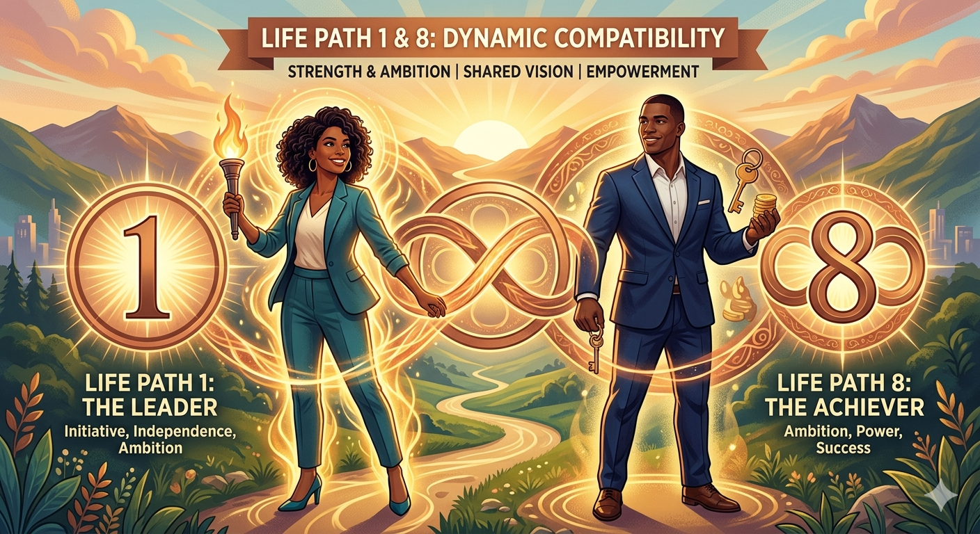Life Path 1 and 8 Compatibility — What This Pairing Really Means