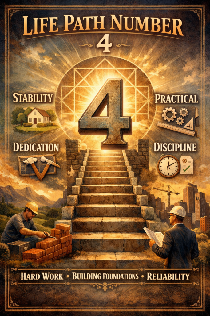 Life Path Number 4 Meaning, Personality