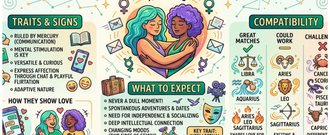 Gemini in Love — Traits, Signs, Compatibility and What to Expect