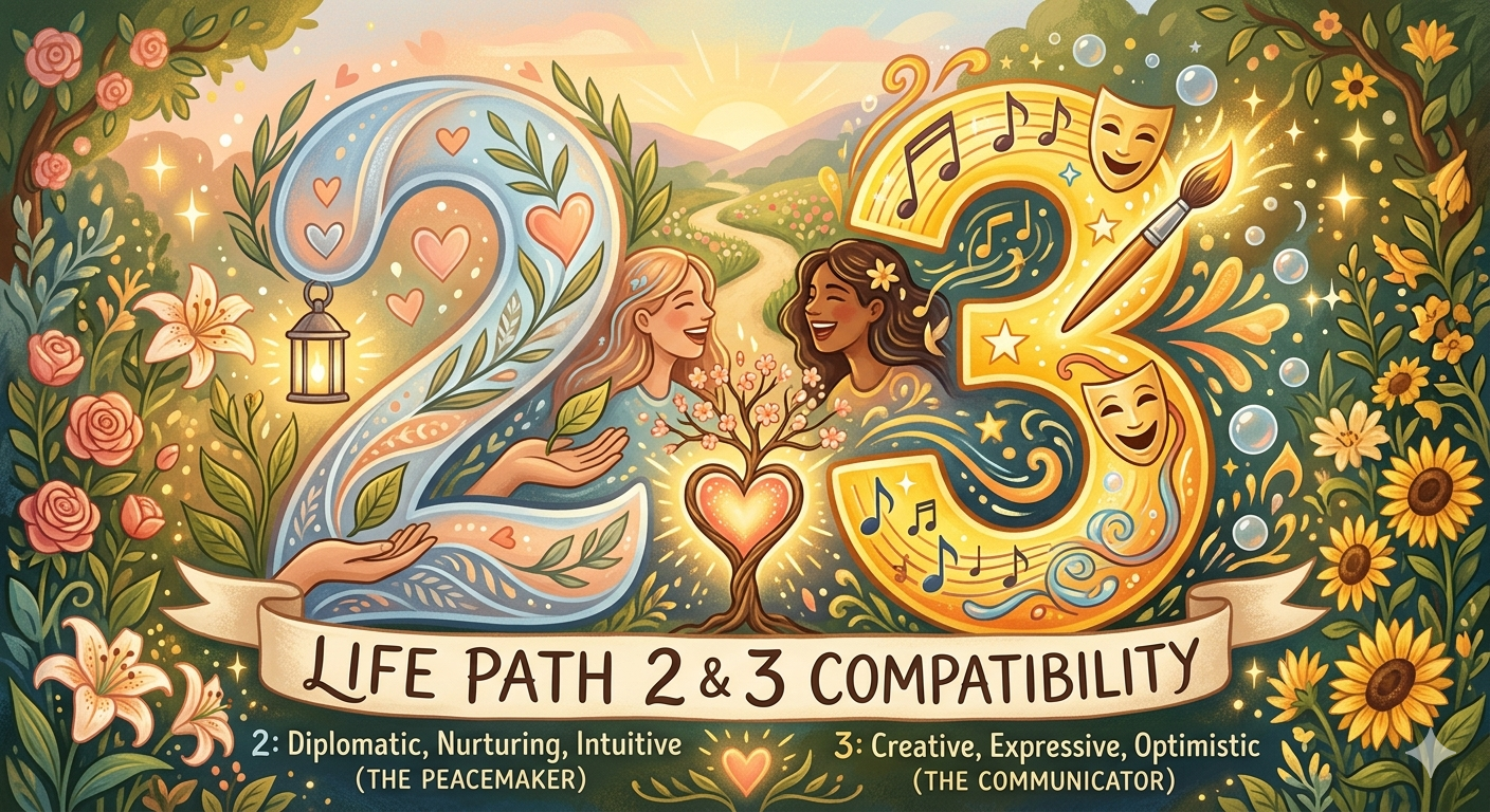 Life Path 2 and 3 Compatibility — What This Pairing Really Means