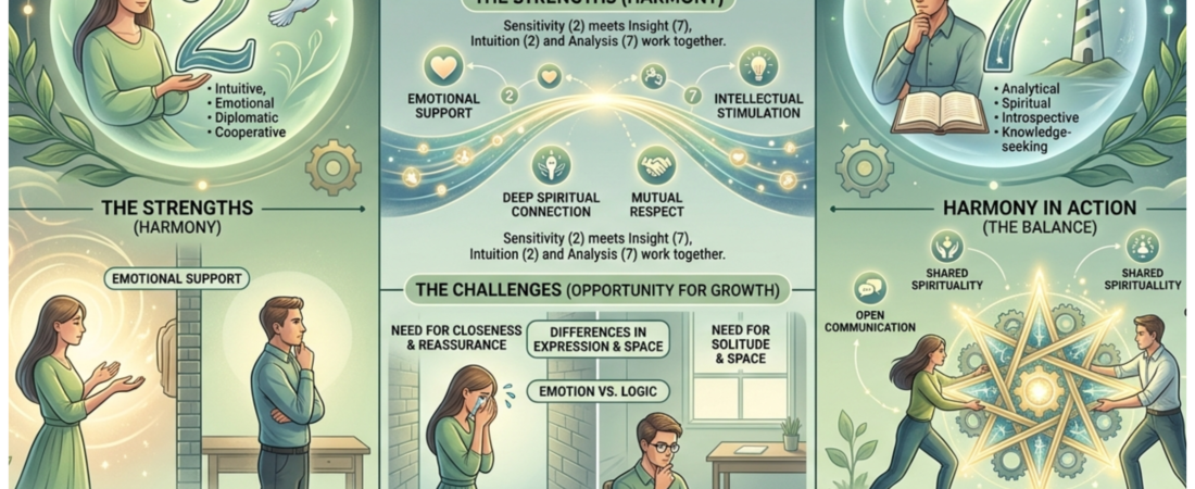 Life Path 2 and 7 Compatibility — Love and Relationships