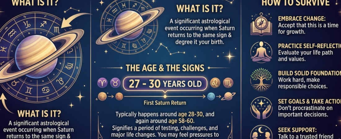 Saturn Return Meaning — Age, Signs and How to Survive Your Saturn Return