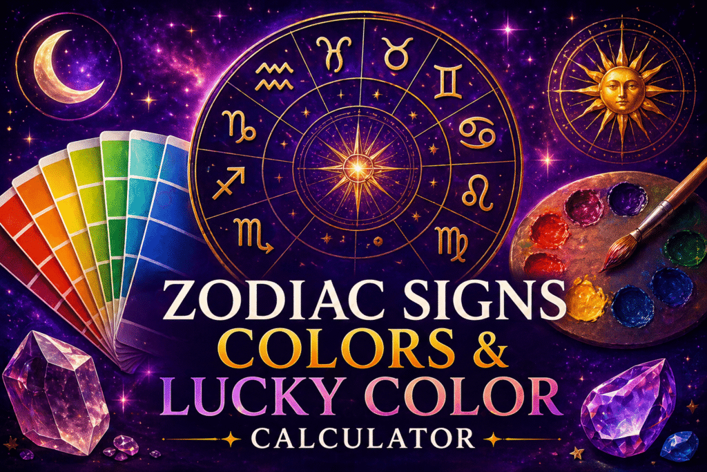 Zodiac Signs Colors - Lucky Color Calculator