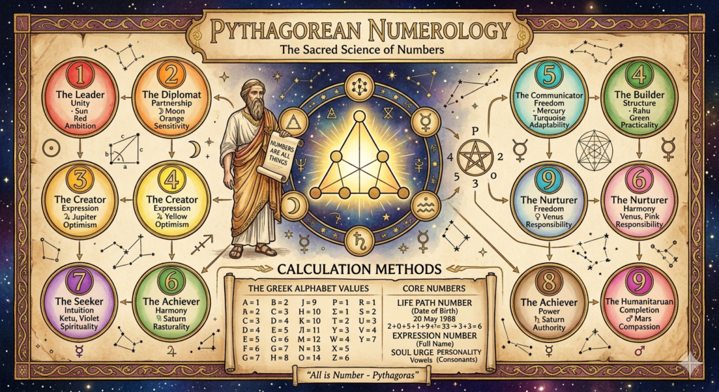pythagorean numerology chart