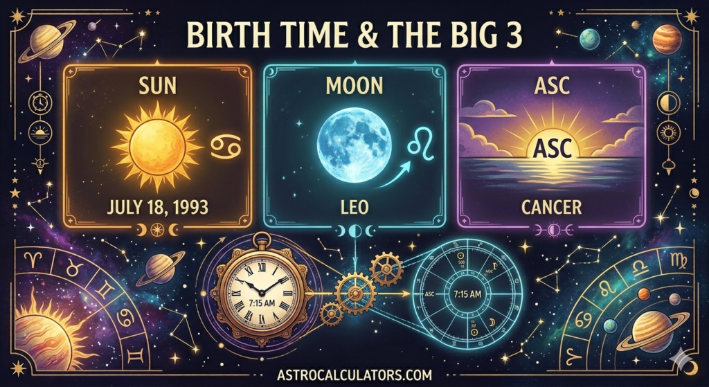 Birth Time Matter for Your Big 3 Accuracy