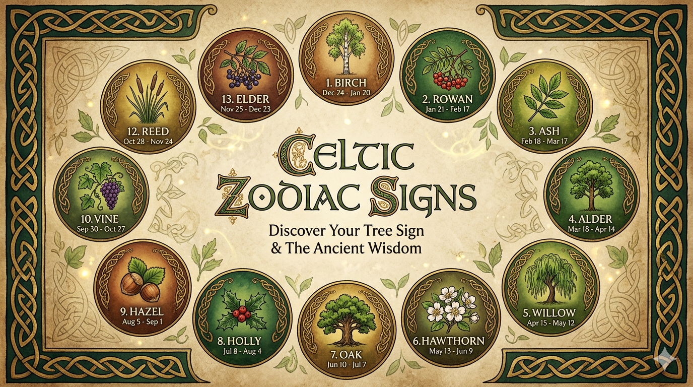 Celtic Zodiac Signs and Meanings – All 13 Tree Signs and Dates