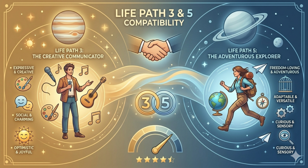 LP 3 and 5 Compatibility in astrology