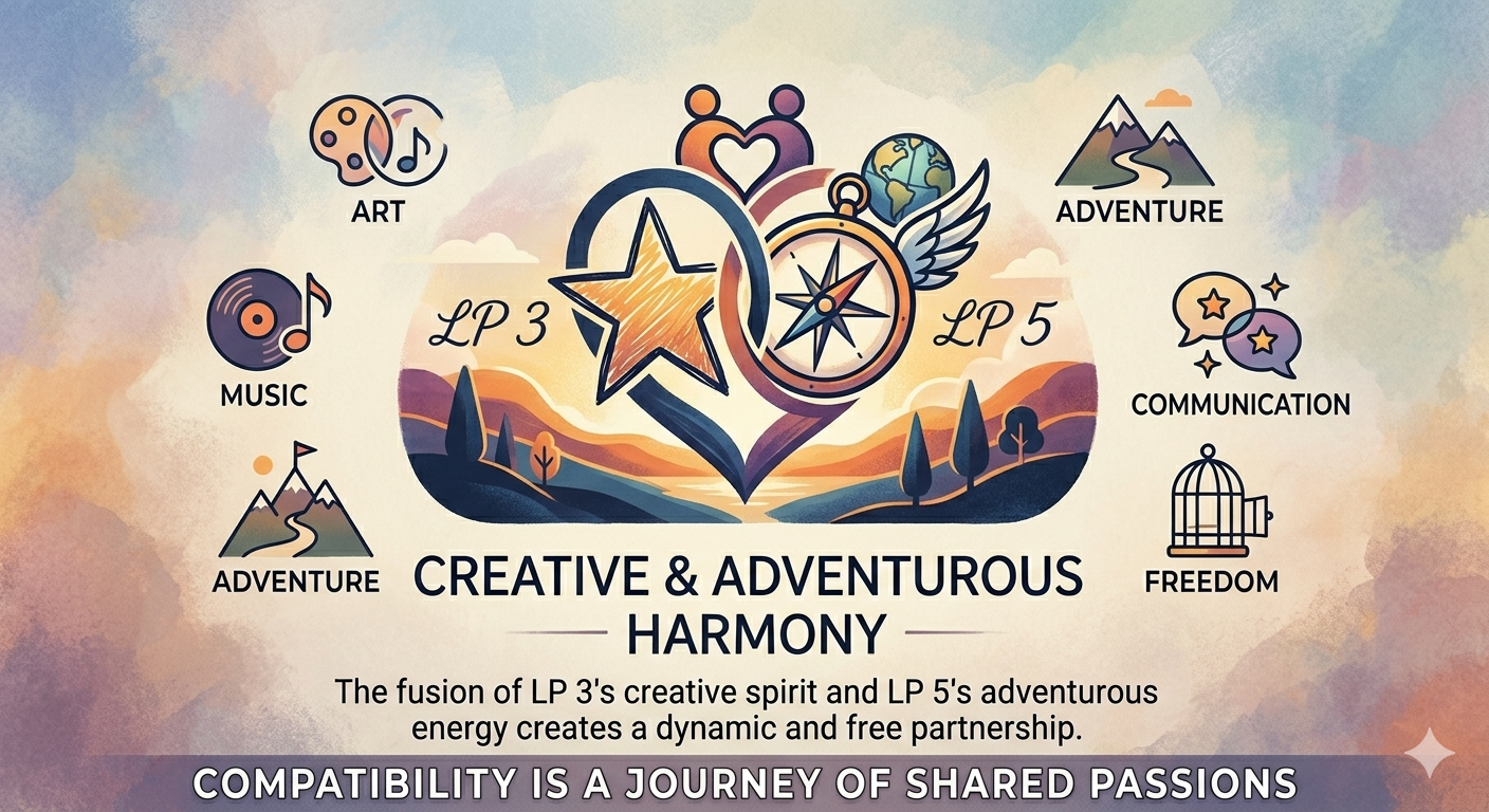 Life Path 3 and 5 Compatibility – Love and Relationships