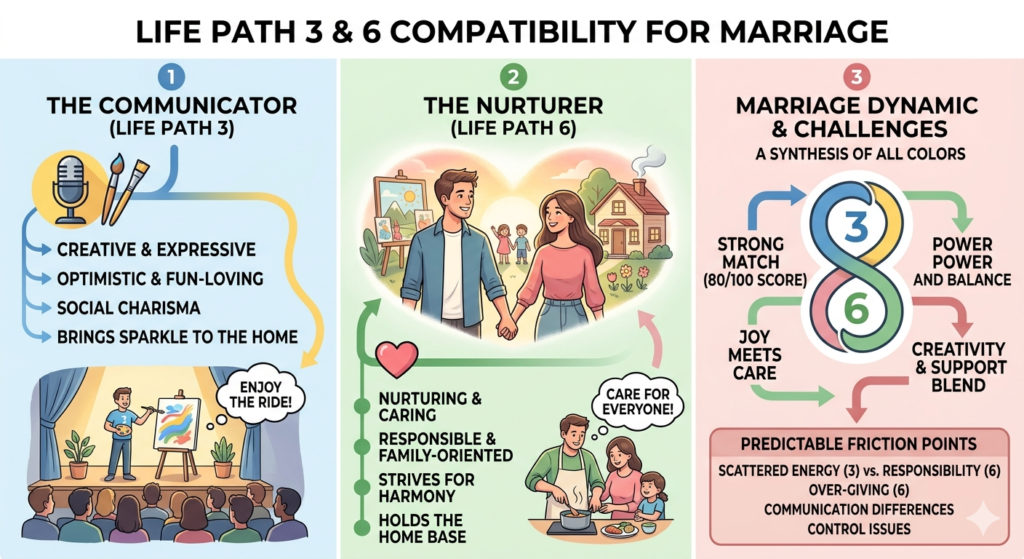 Life Path 3 and 6 Compatible for Marriage