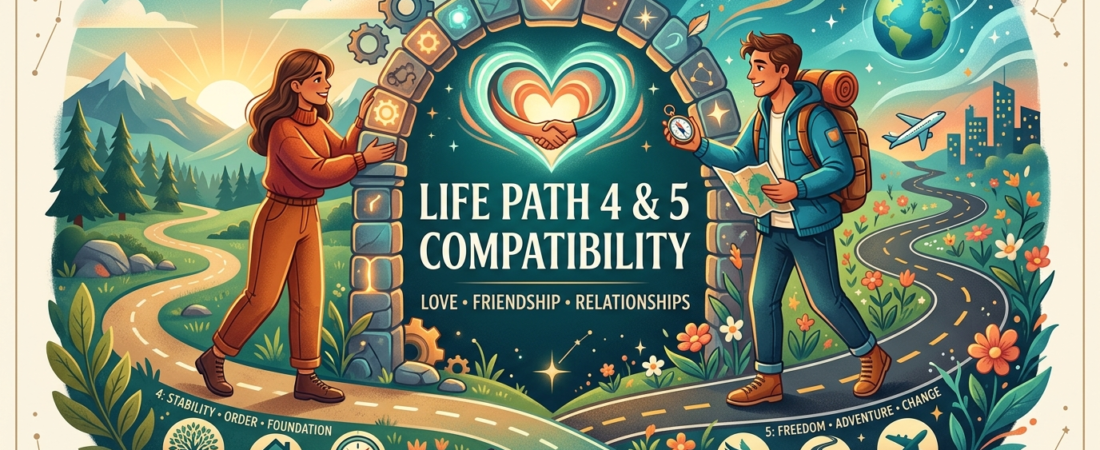 Life Path 4 and 5 Compatibility – Love, Friendship and Relationships