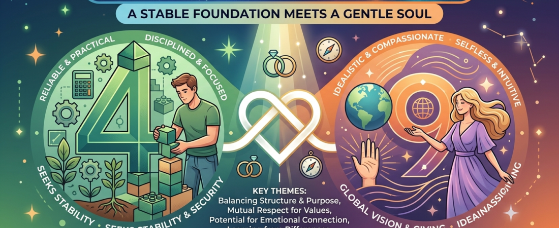 Life Path 4 and 9 Compatibility – Love and Relationships