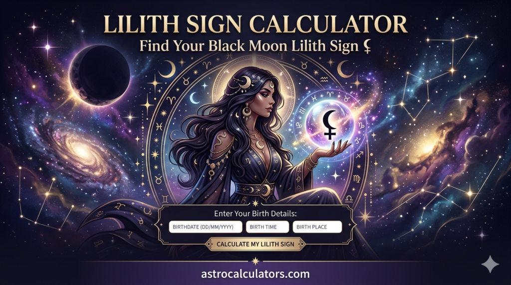 Lilith Sign Calculator