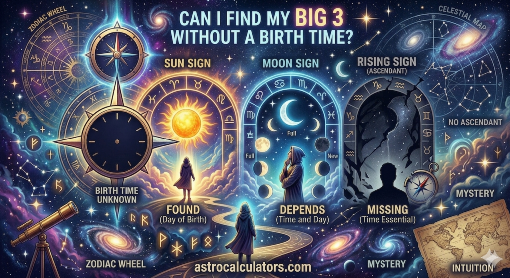 My Big 3 Without a Birth Time