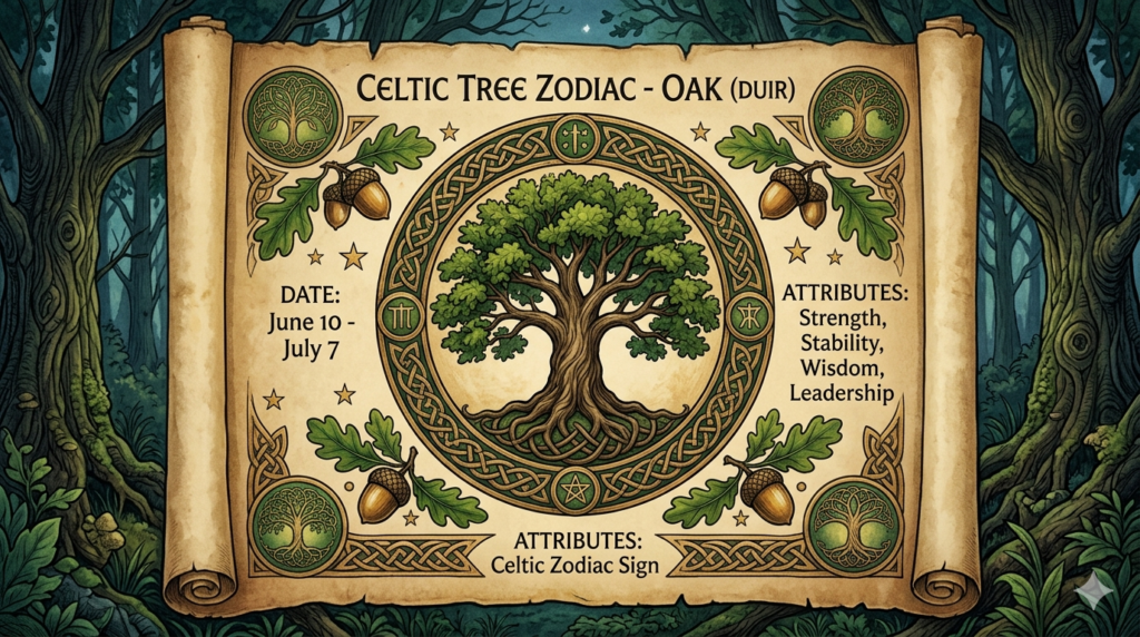 Oak Celtic Zodiac Sign astrology