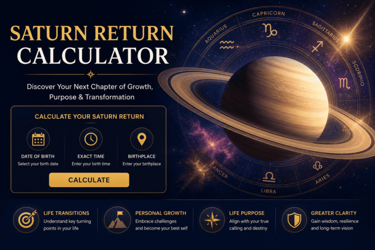 Saturn Return Calculator Band