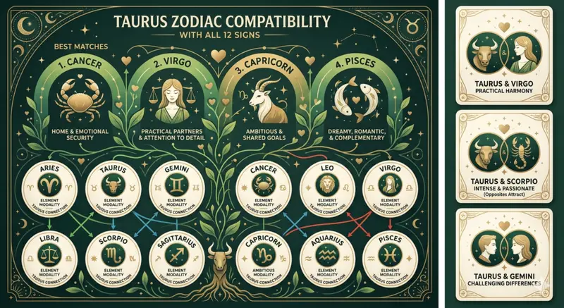 Taurus Compatibility — with all 12 signs