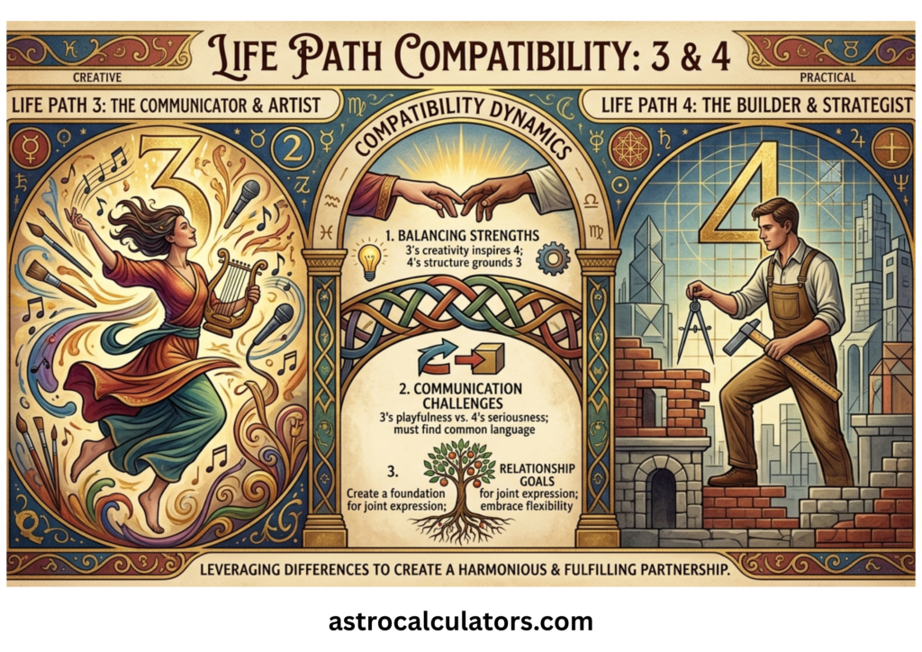 lp 3 and 4 compatibility in astrology