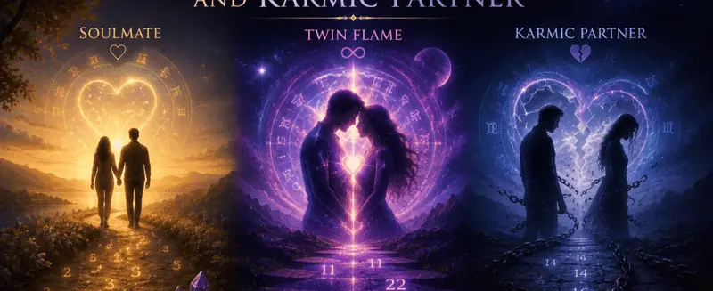 Soulmate vs Twin Flame vs Karmic Partner: Numerology Guide