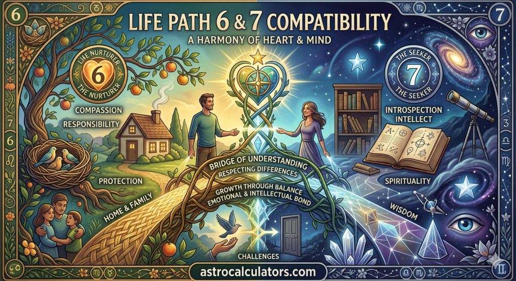 LIFE PATH 6 AND 7 COMPATIBILITY love