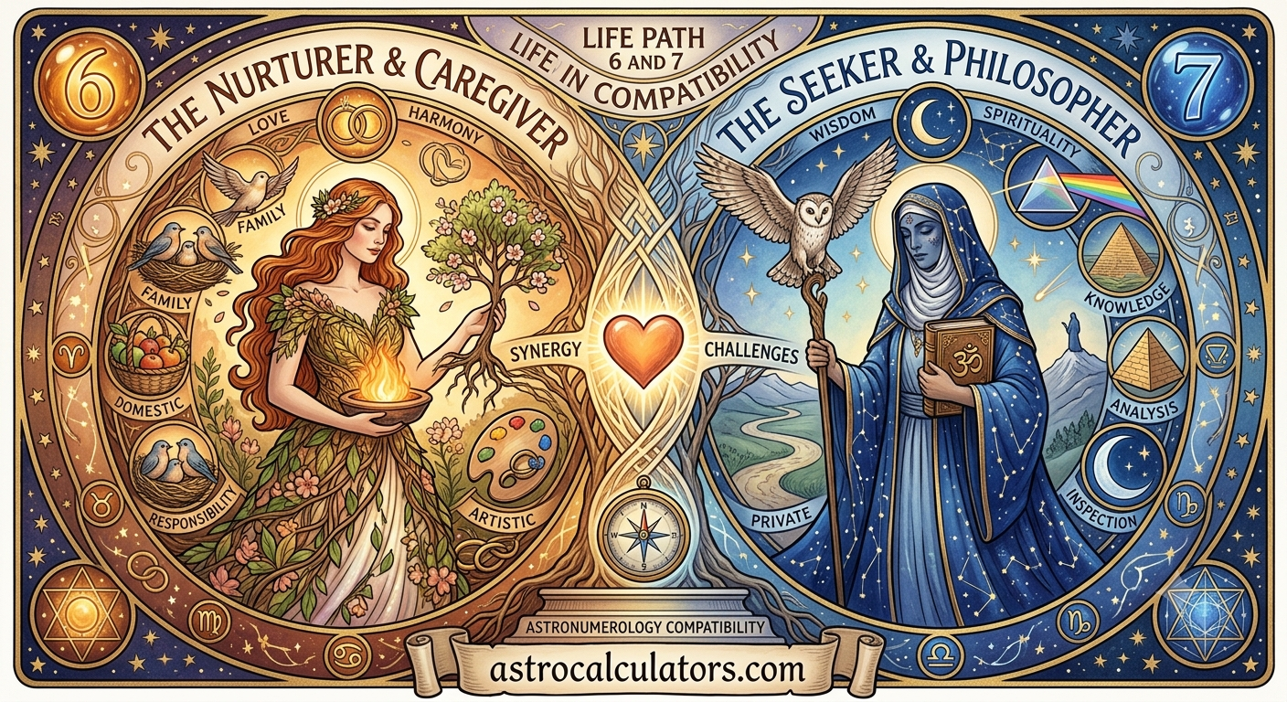 Life Path 6 and 7 Compatibility — Love and Relationships