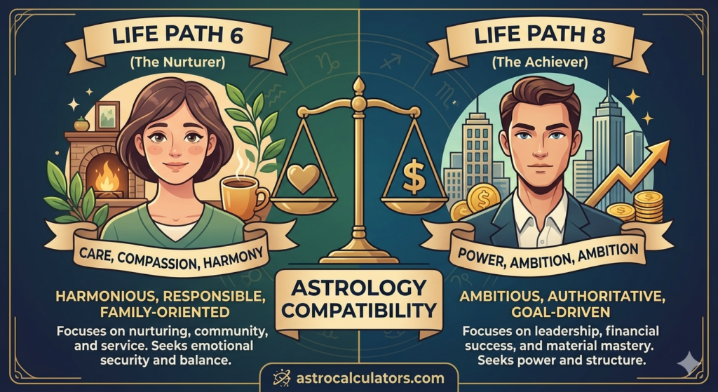 Life Path 6 and 8 Compatibility ASTROLOGY