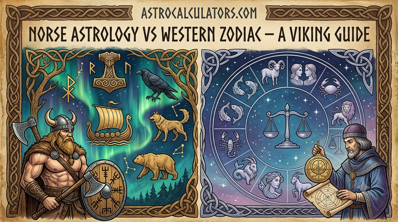 Norse Astrology vs Western Zodiac — A Viking Guide