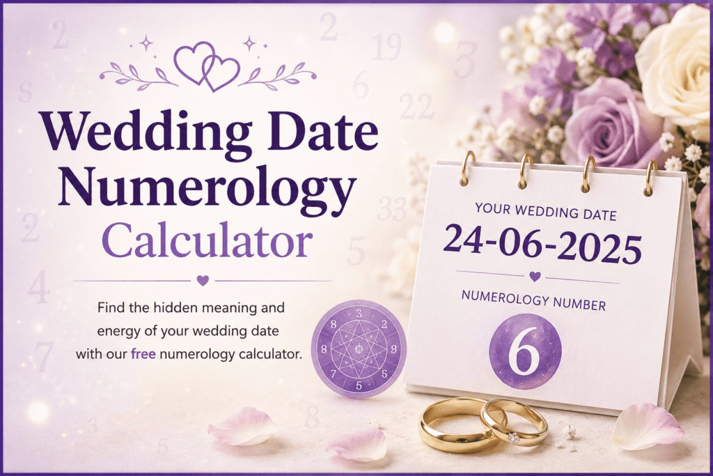Wedding Date Numerology Calculator