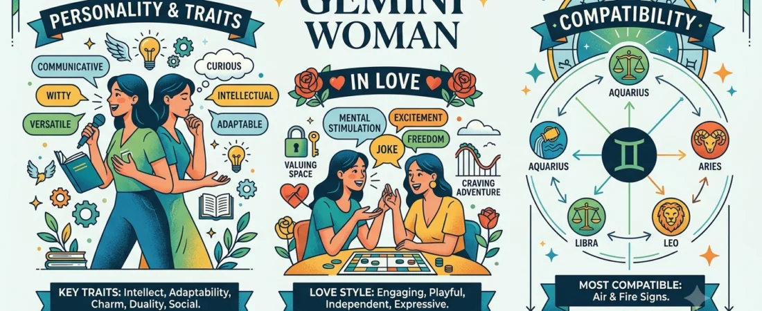 Gemini Woman – Personality, Traits, Love and Compatibility