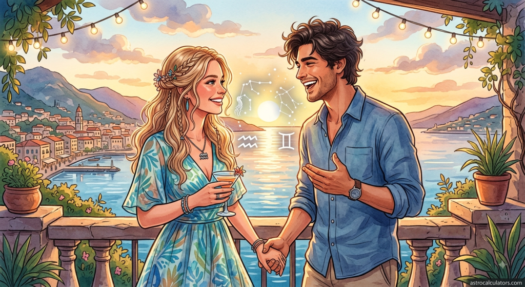 Aquarius Woman and Gemini Man