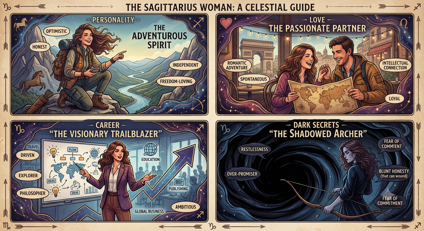 Sagittarius Woman – Personality, Love, Career and Dark Secrets