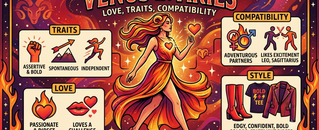 Venus in Aries: Love, Traits, Compatibility and Style 1 Venus in Aries: Love, Traits, Compatibility and Style