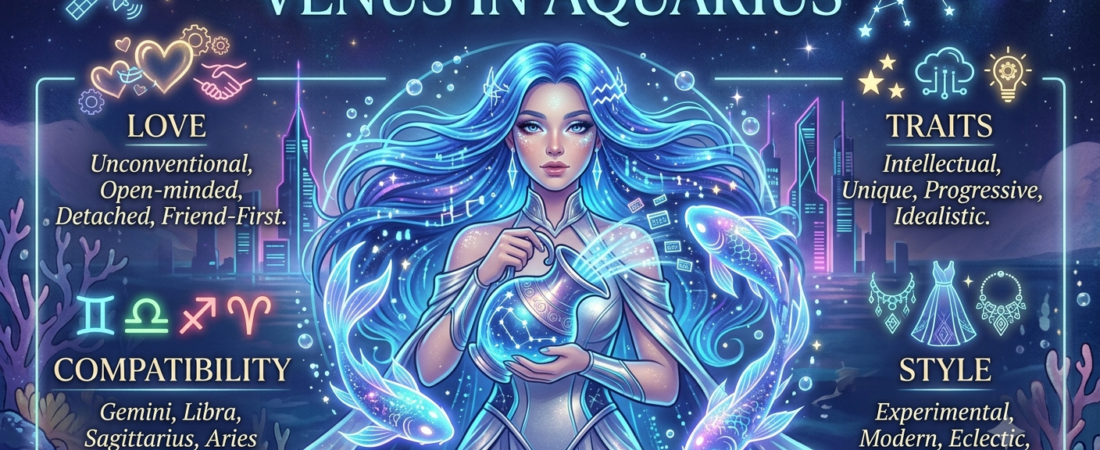 Venus in Aquarius: Love, Traits, Compatibility and Style